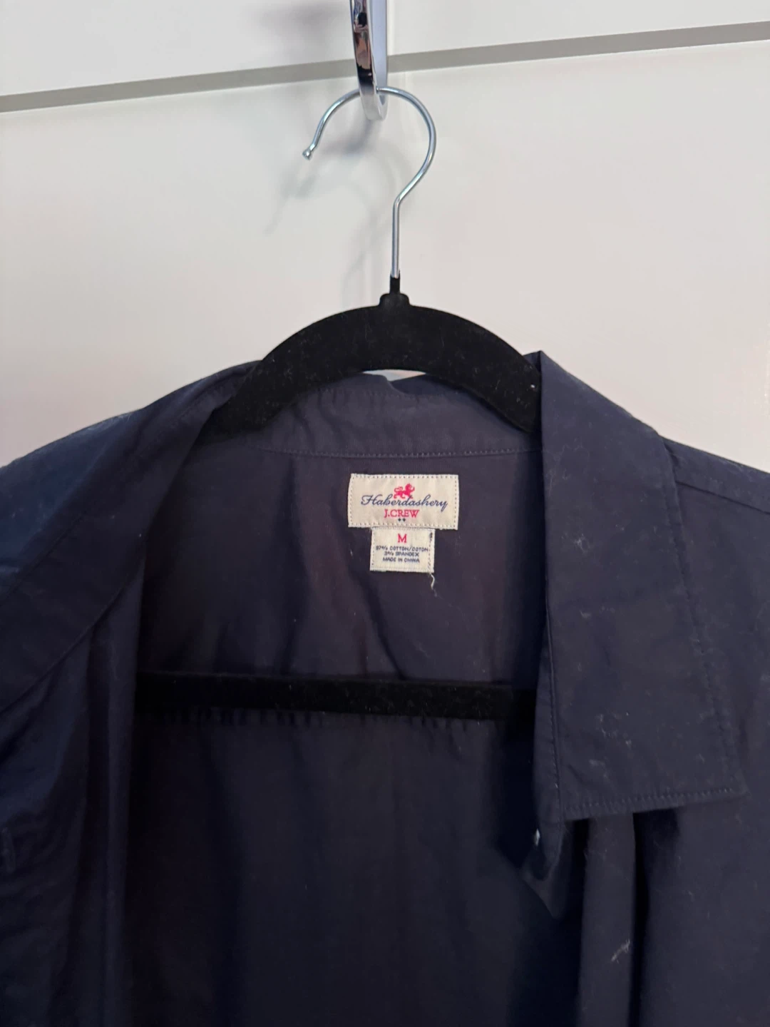 J. Crew Haberdashery Button-Up Shirt - Navy - Size M