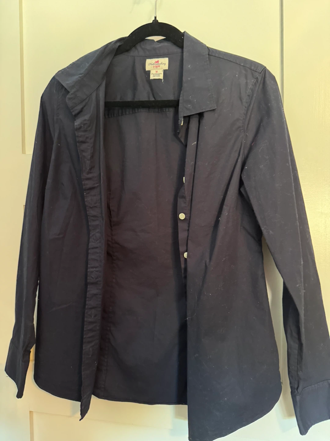J. Crew Haberdashery Button-Up Shirt - Navy - Size M - photo 2