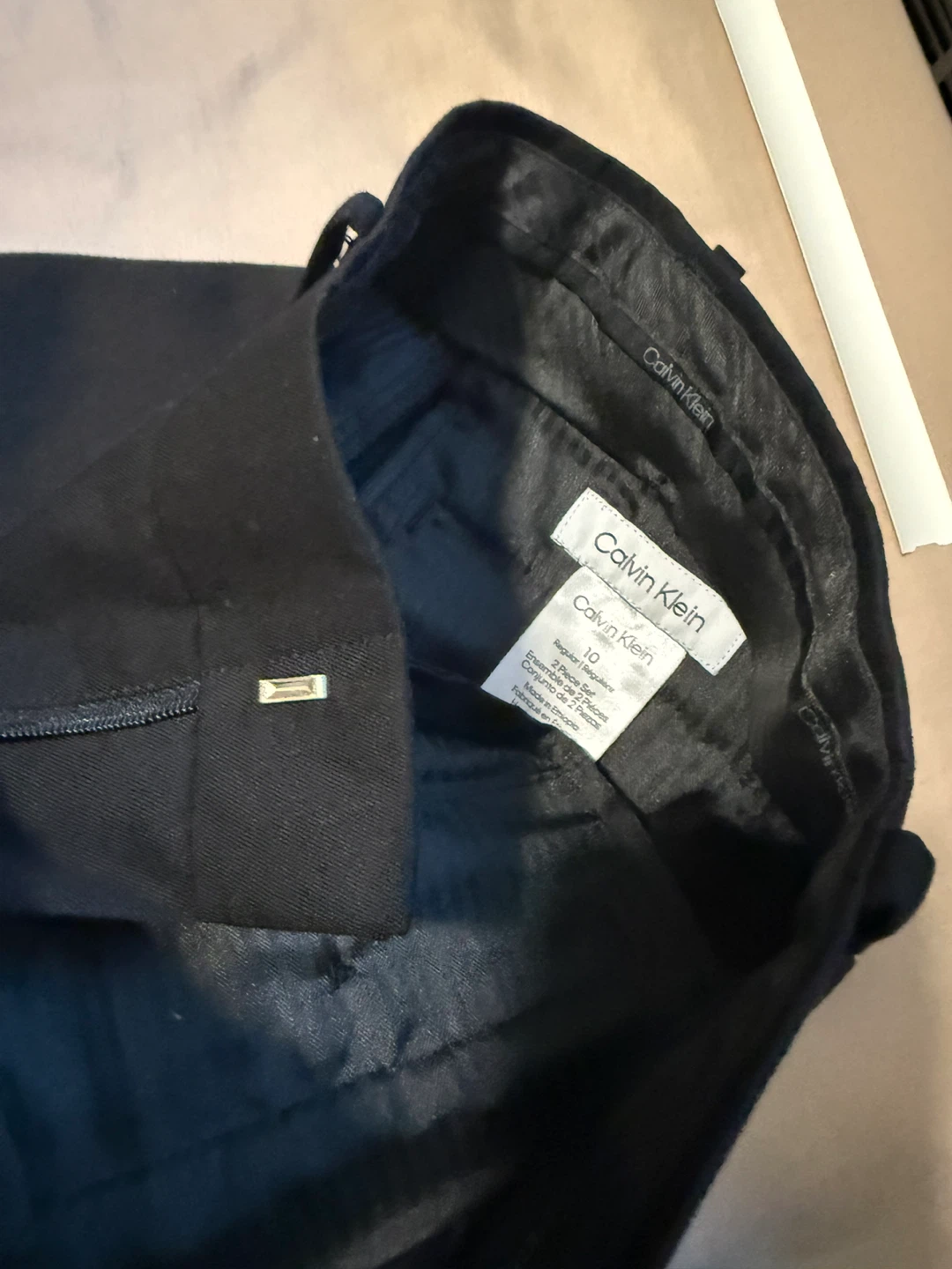 Calvin Klein Black Blazer and Pants Suit Size 10 - photo 2