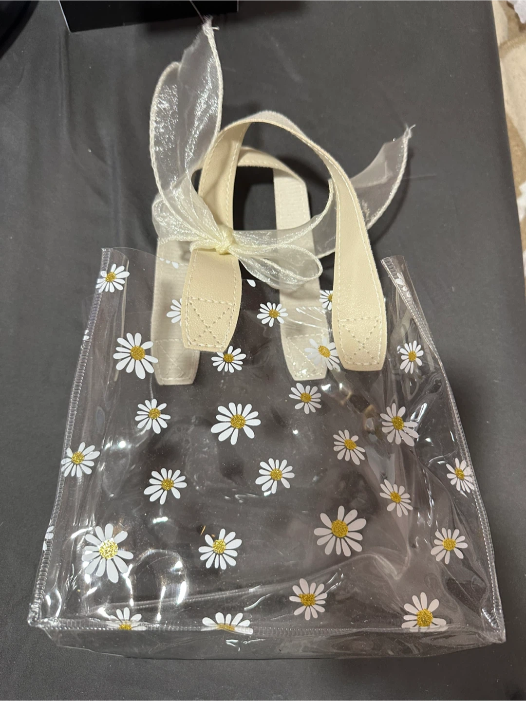 Clear Small Daisy Print Tote Bag - photo 2