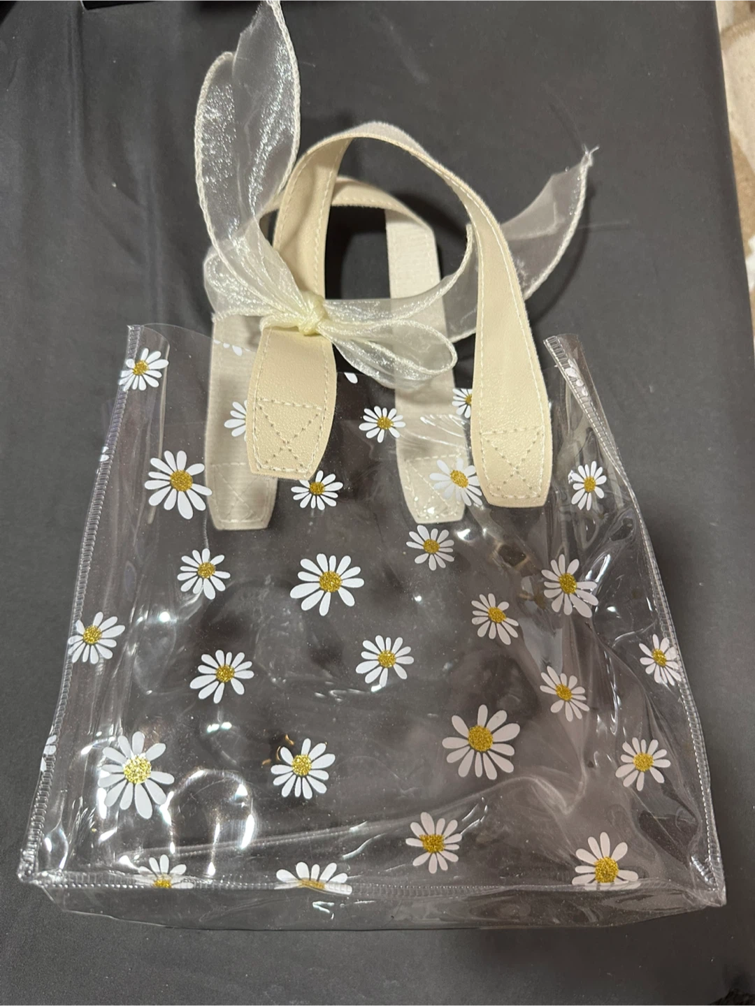 Clear Small Daisy Print Tote Bag - photo 3