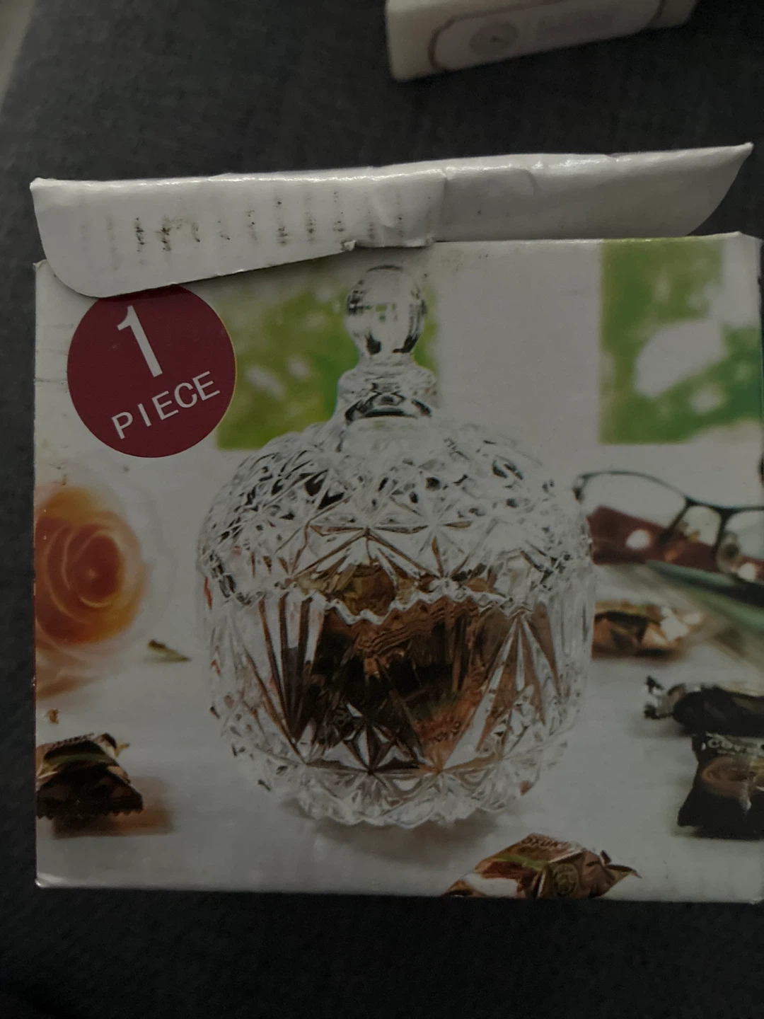 Crystal candy jar