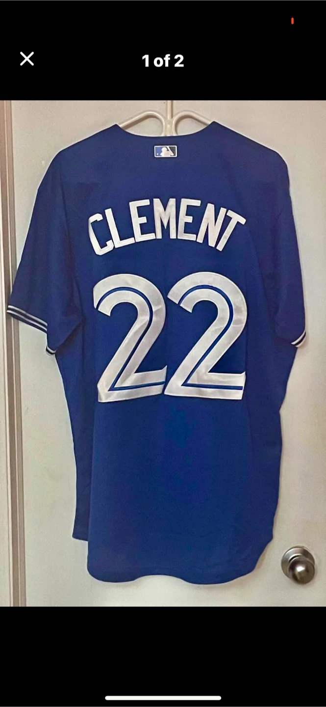 New Mens TORONTO BLUE JAYS Jersey CLEMENT #22 XXL