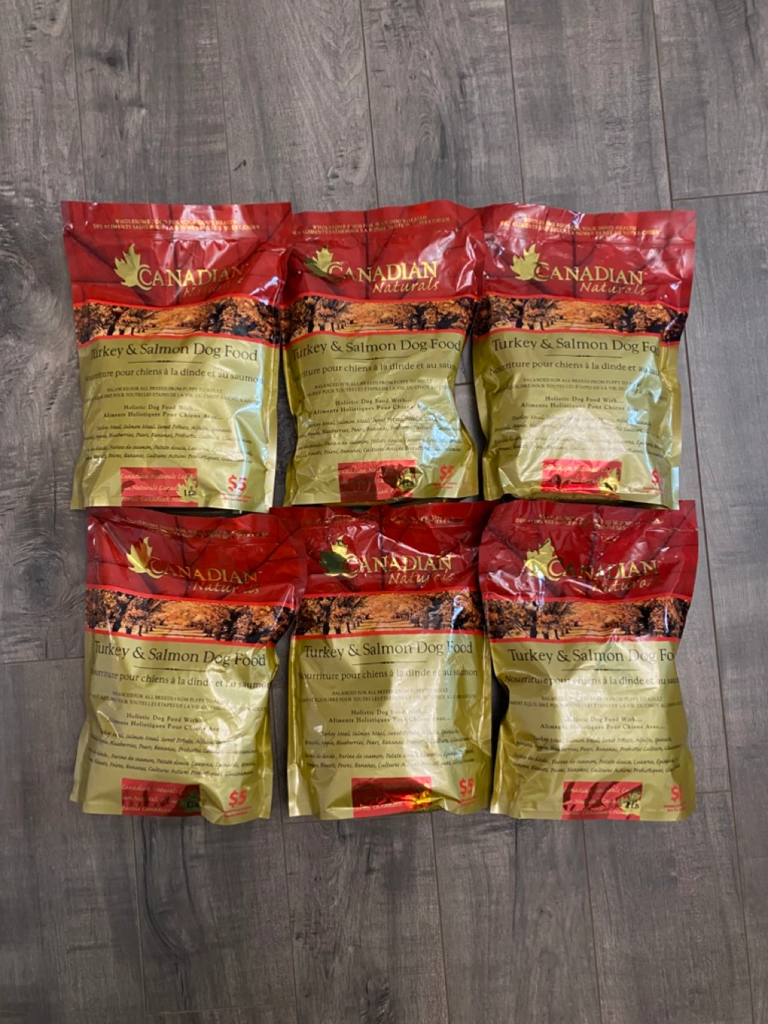 Canadian Naturals Turkey & Salmon Dog Food - 6 bags