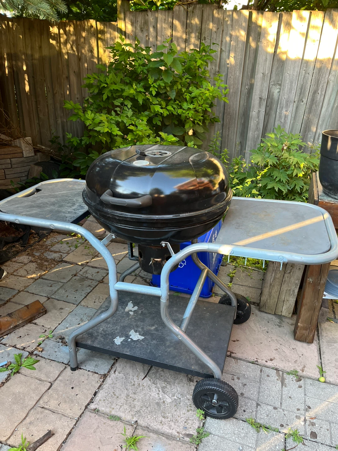 Black Kettle BBQ Grill with Side Tables