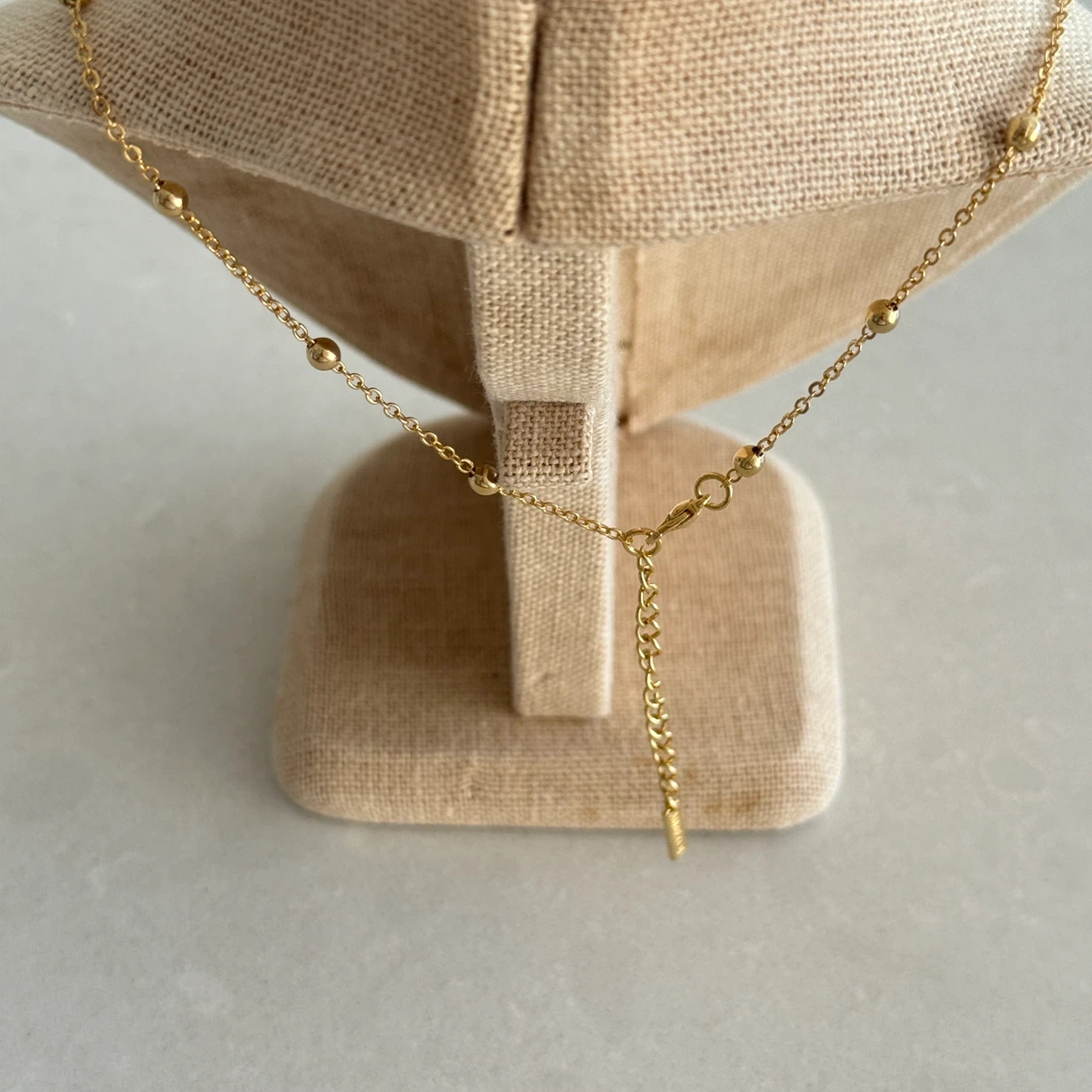 Korea Brass Gold Chain Necklace with Pendant - photo 3