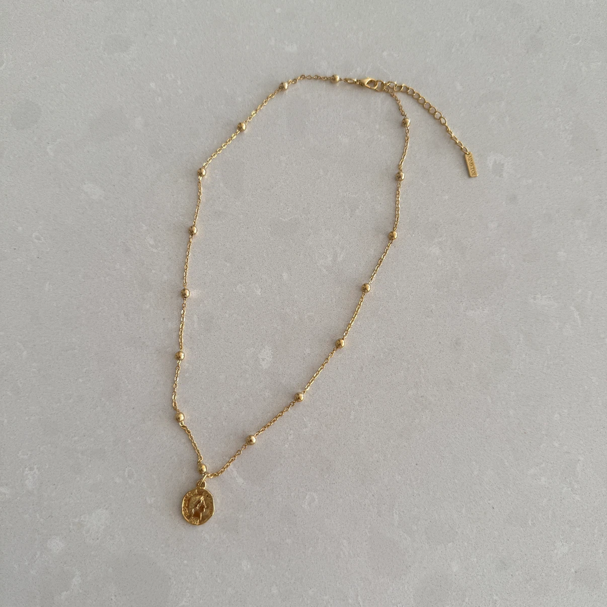 Korea Brass Gold Chain Necklace with Pendant - photo 4