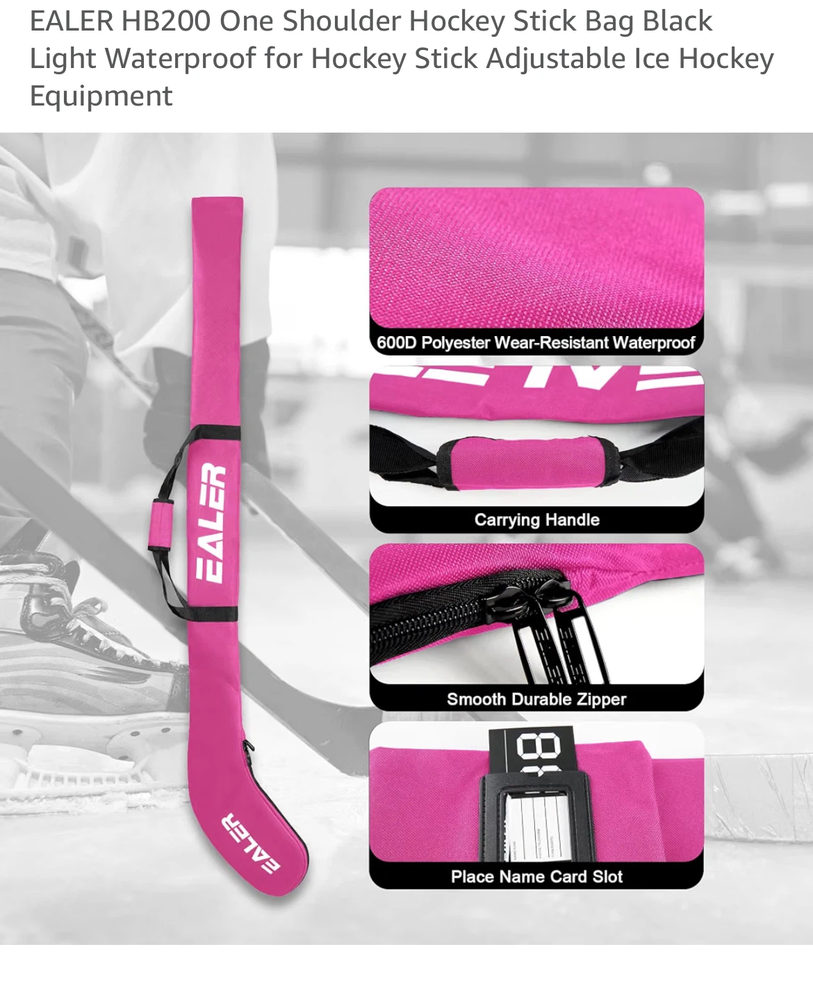 EALER Pink Hockey Stick Bag - photo 4