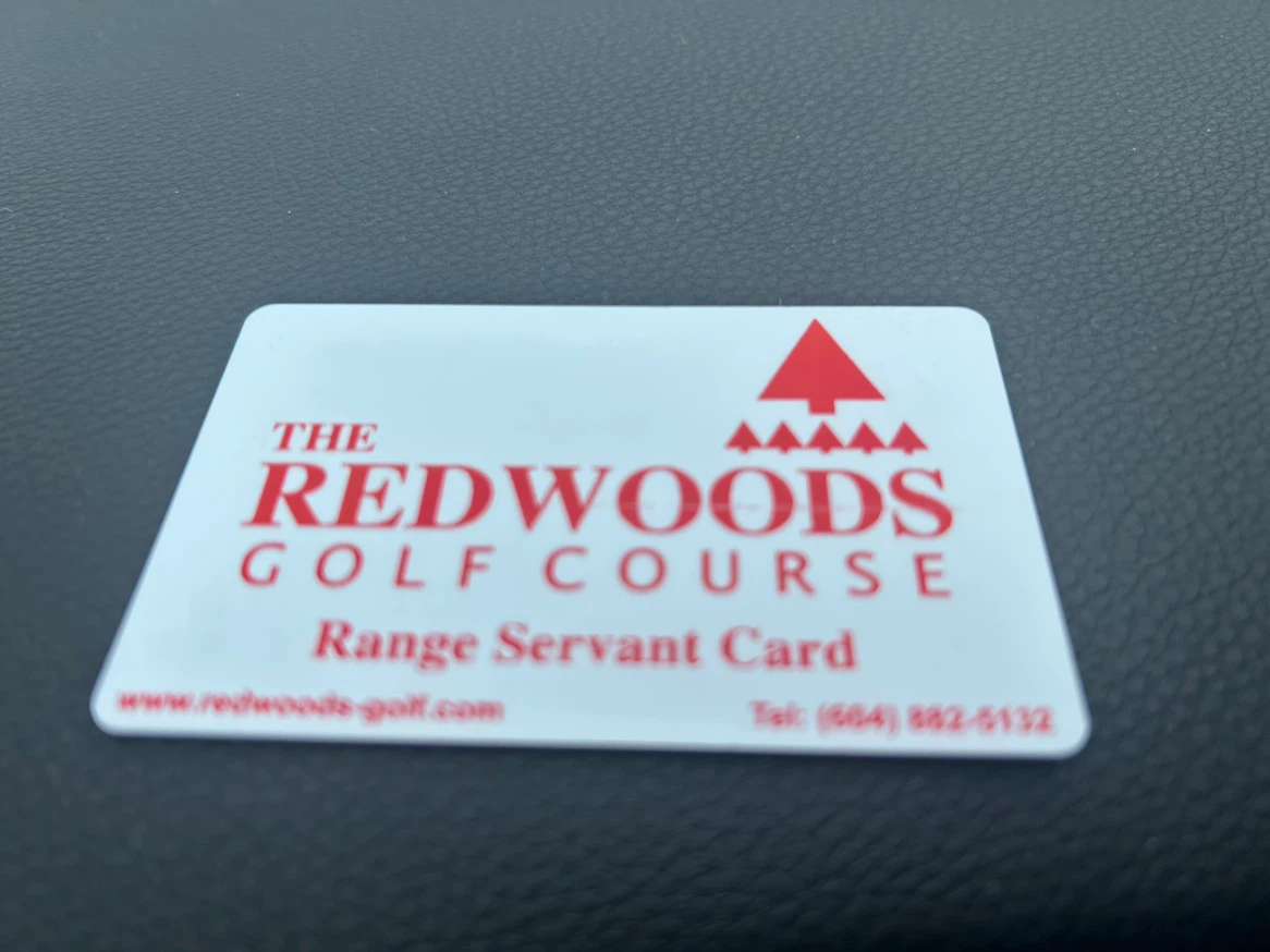 The Redwoods Golf Course Range Servant Card