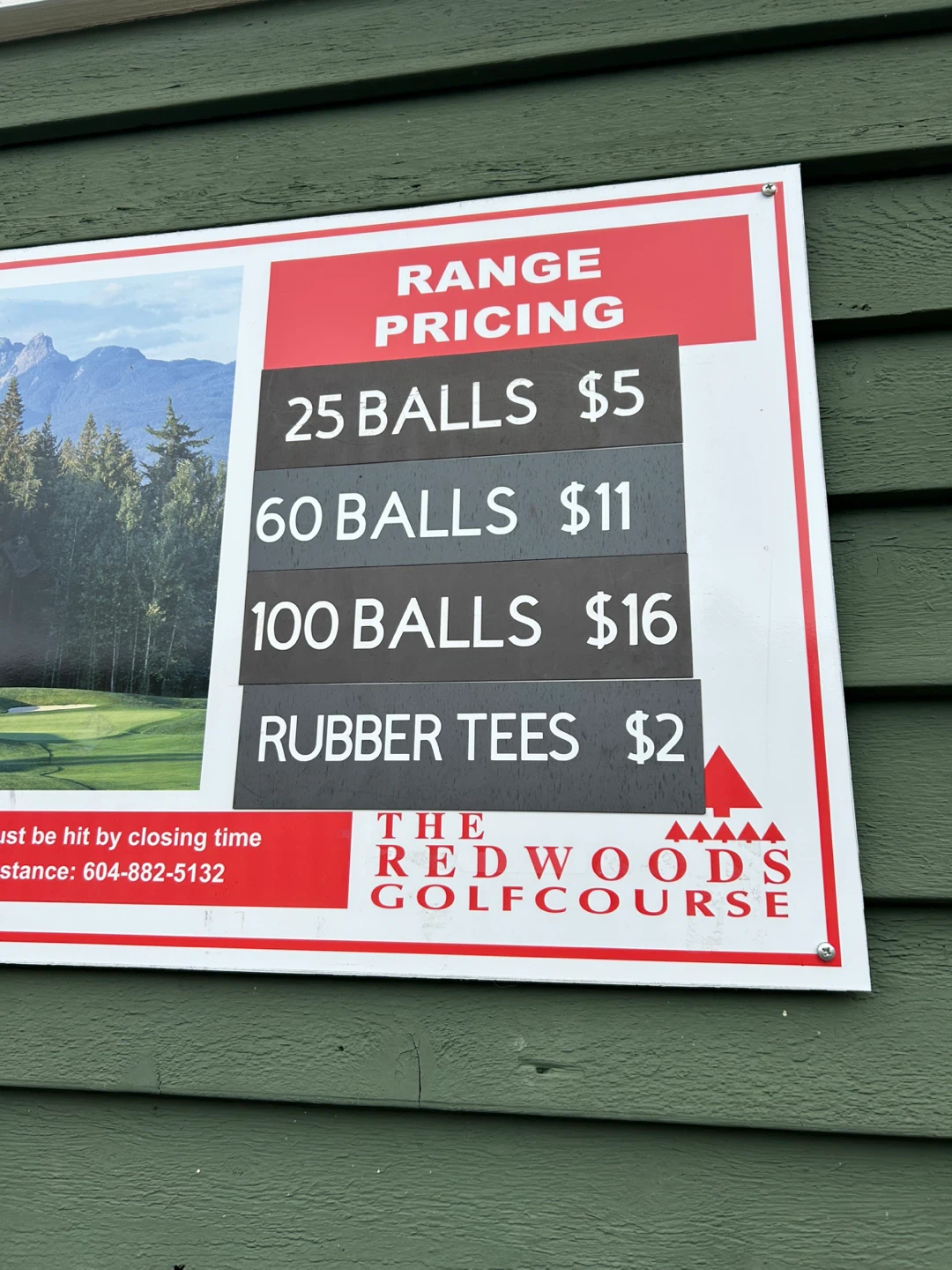 The Redwoods Golf Course Range Servant Card - photo 3