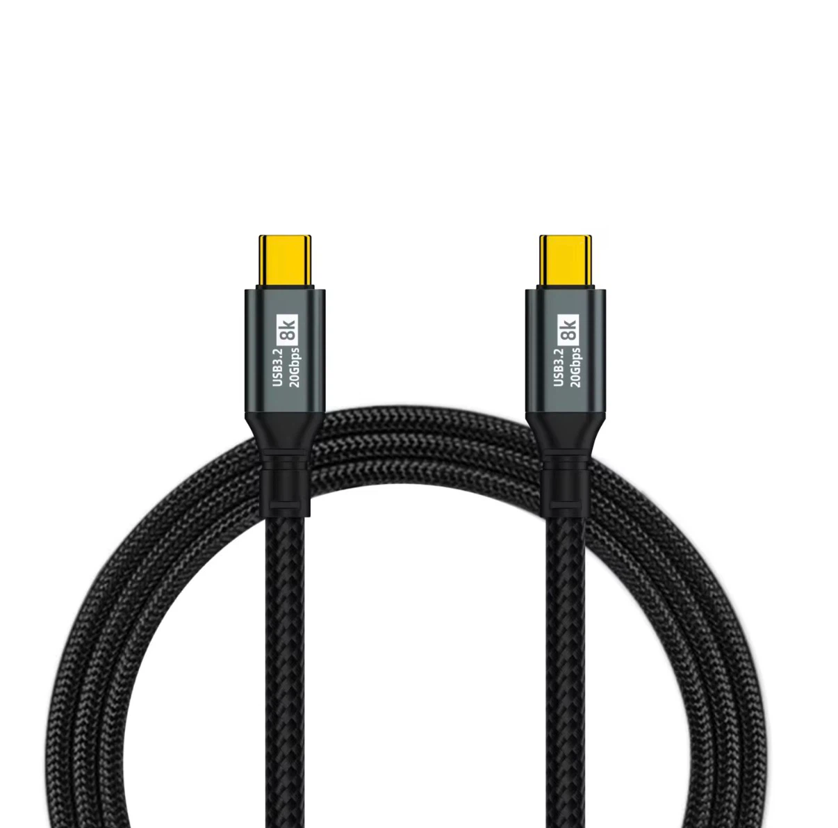 USB-C to USB-C 3.2 Cable - 8K, 20Gbps, 100W
