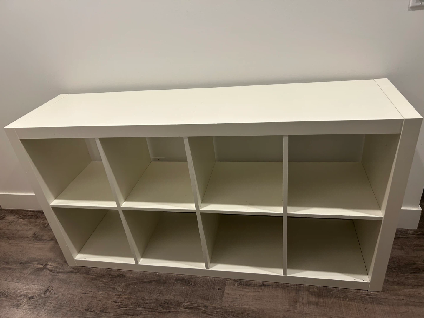IKEA KALLAX 2x4 shelf in white
