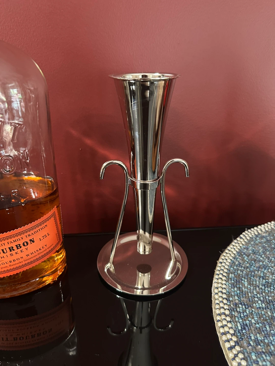 Rare Silver-plated wine bar funnel - photo 5