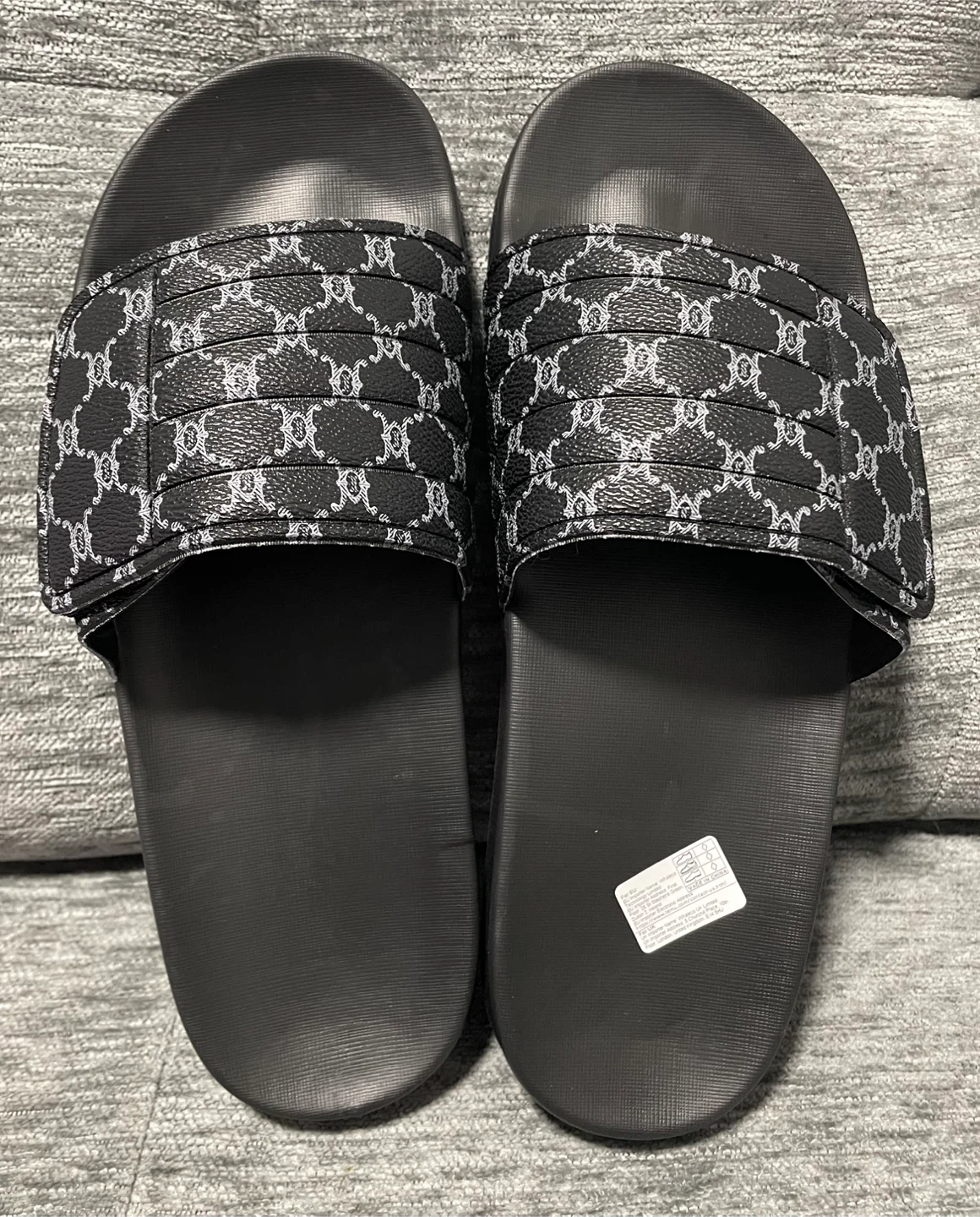 Brand New Men’s Unisex Size 9 Black Slide Sandals - photo 2