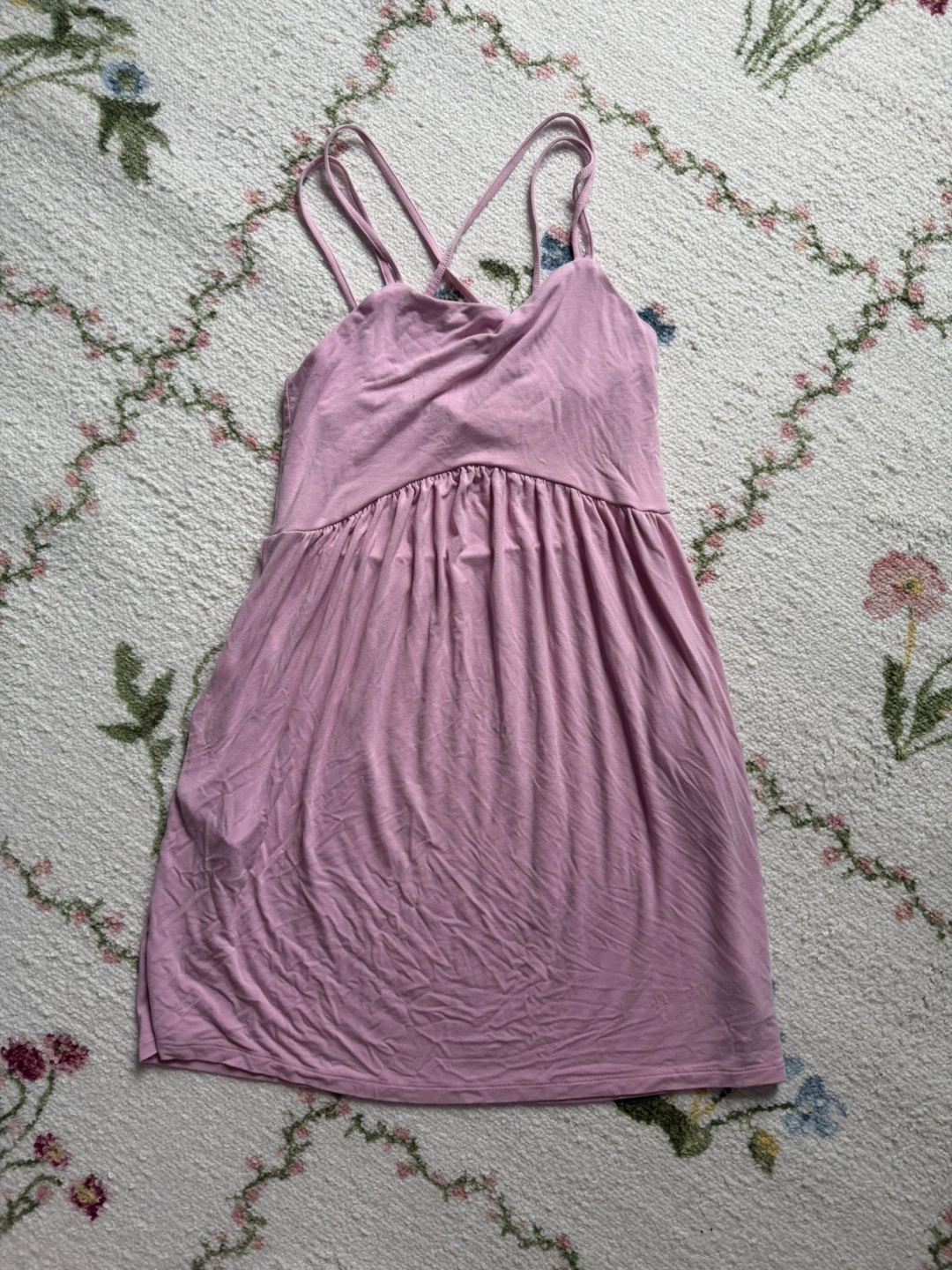 Pink Dress with Pockets
