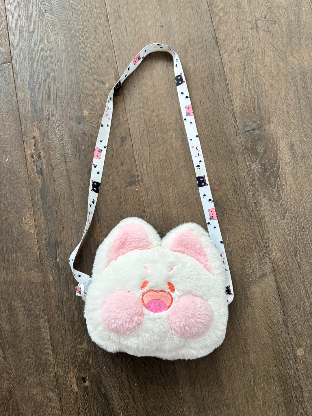 Fluffy White Cat Ear Purse