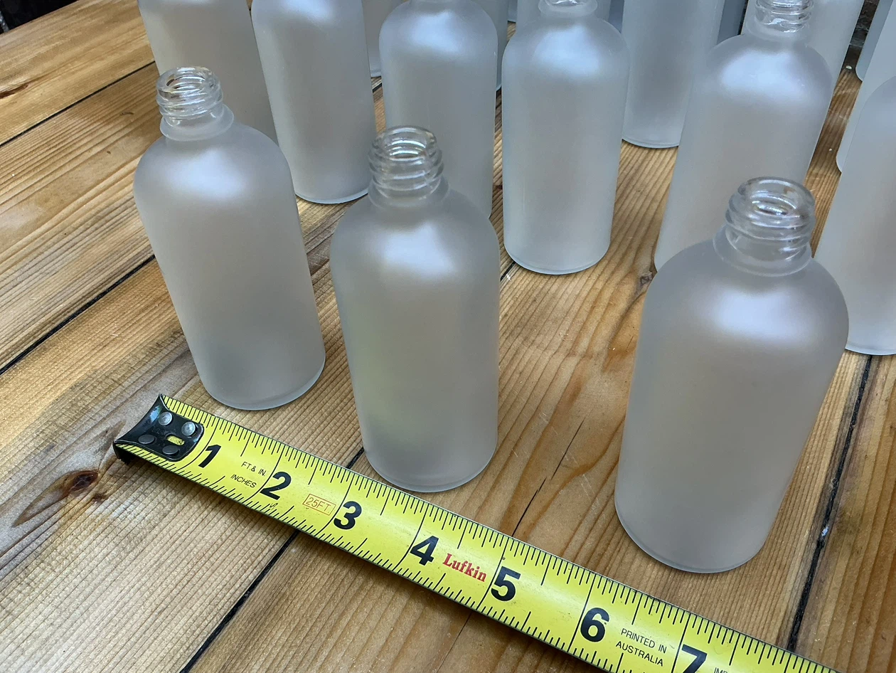 Lot of 21 New Frosted Glass Dropper Bottles ! - photo 4