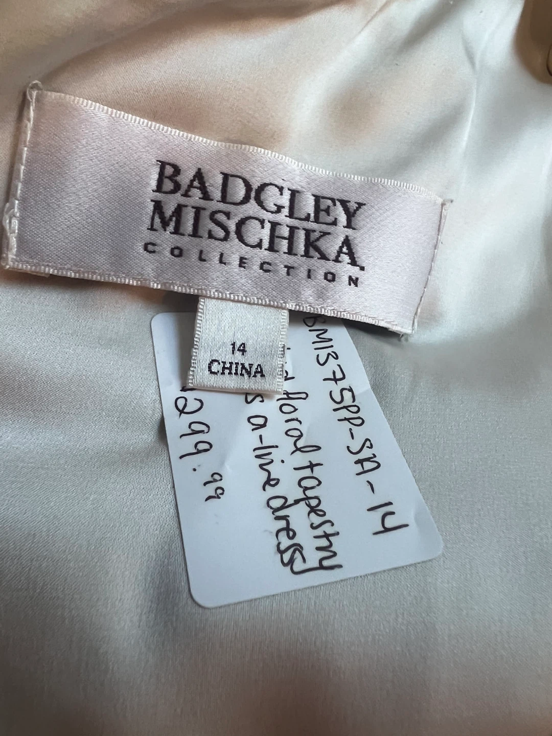 Badgley Mischka Collection Orchid Floral Tapestry Dress Size 14 - photo 2