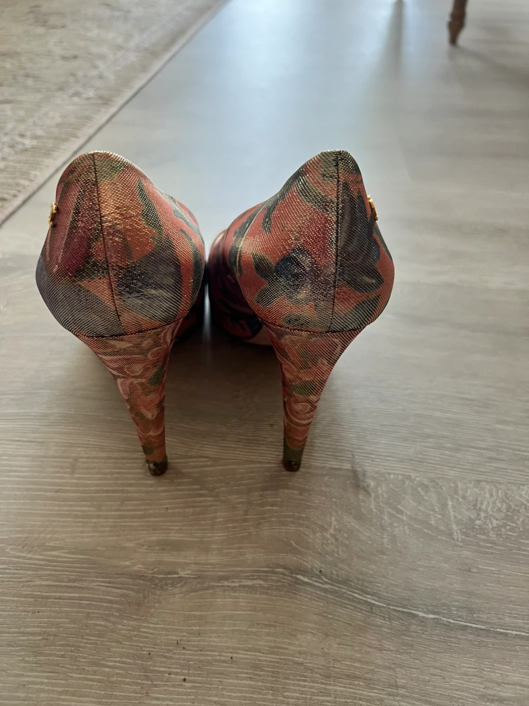 Chanel Floral Print Heels - photo 2