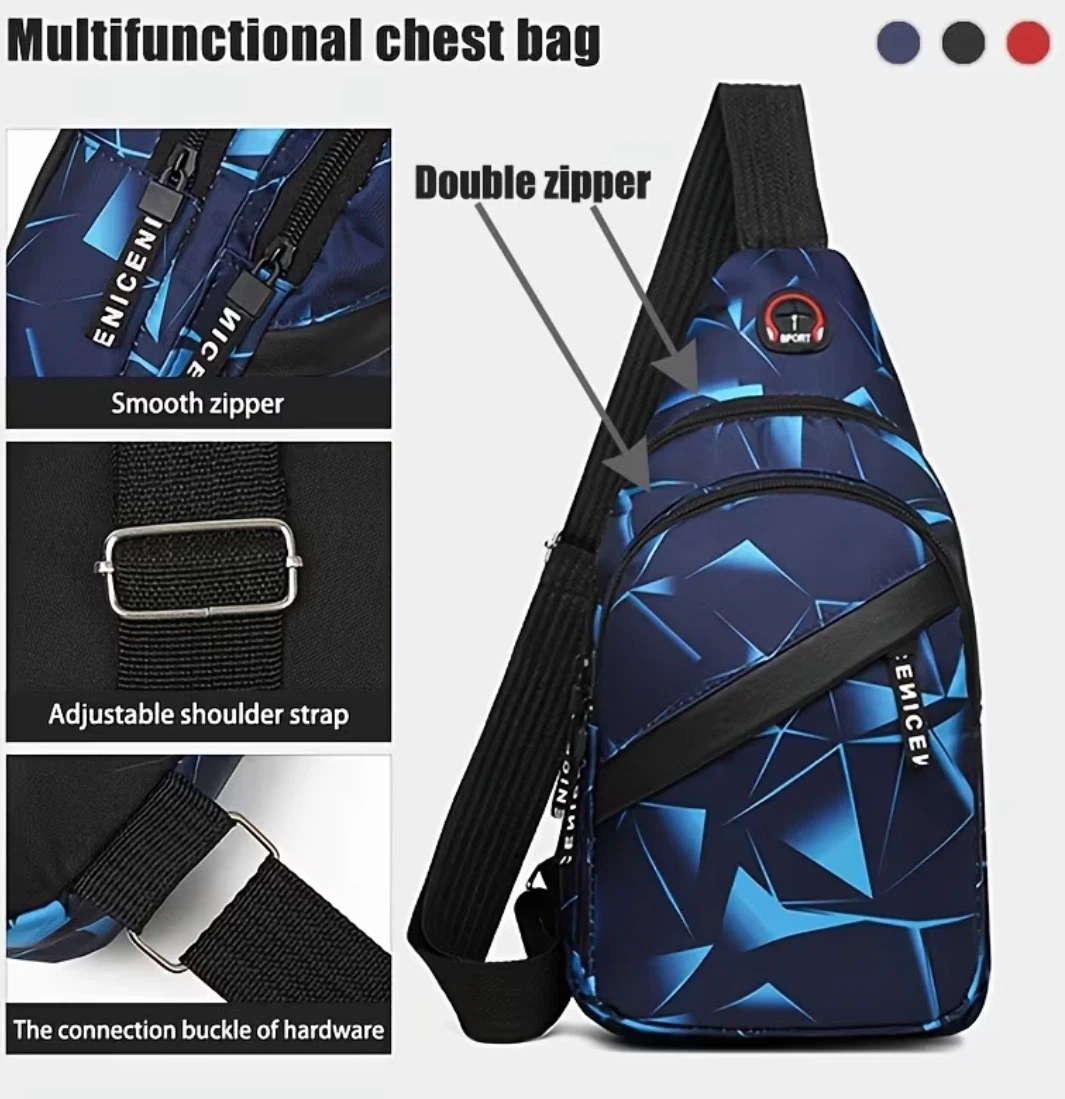 Multifunctional chest bag with adjustable strap - photo 3