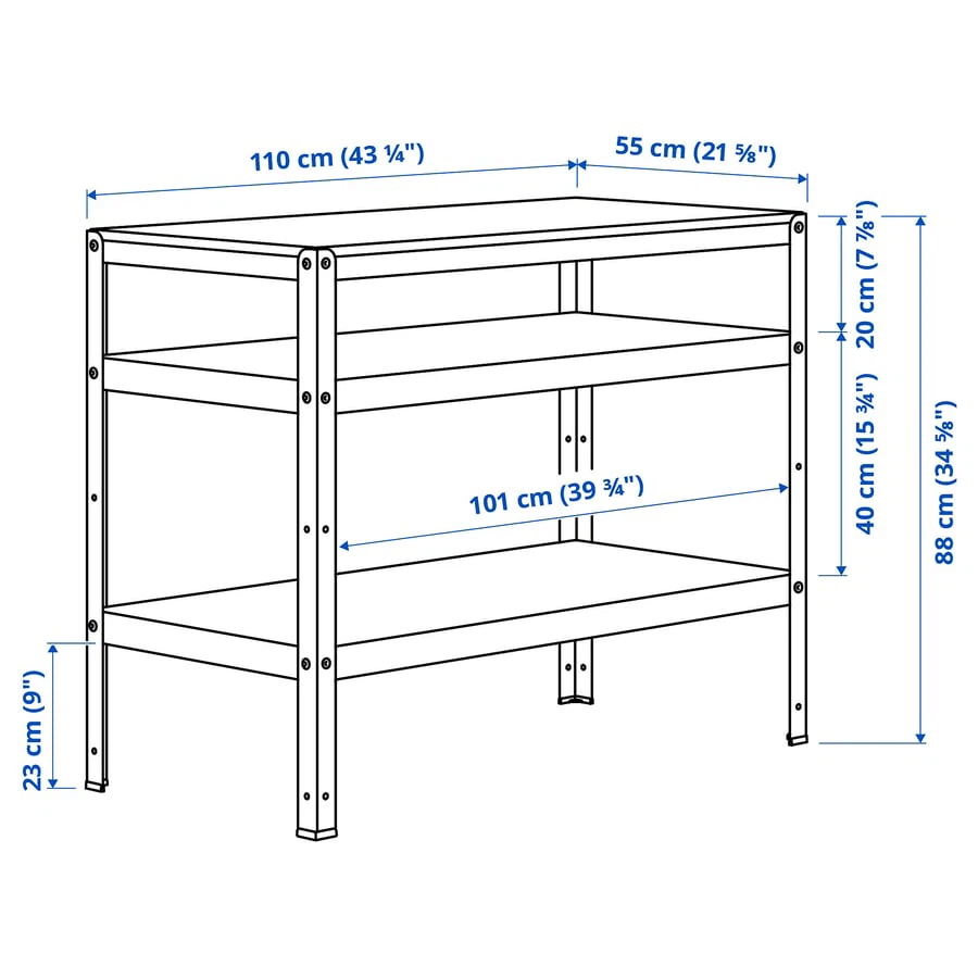 IKEA Workbench 3 Shelves - photo 2