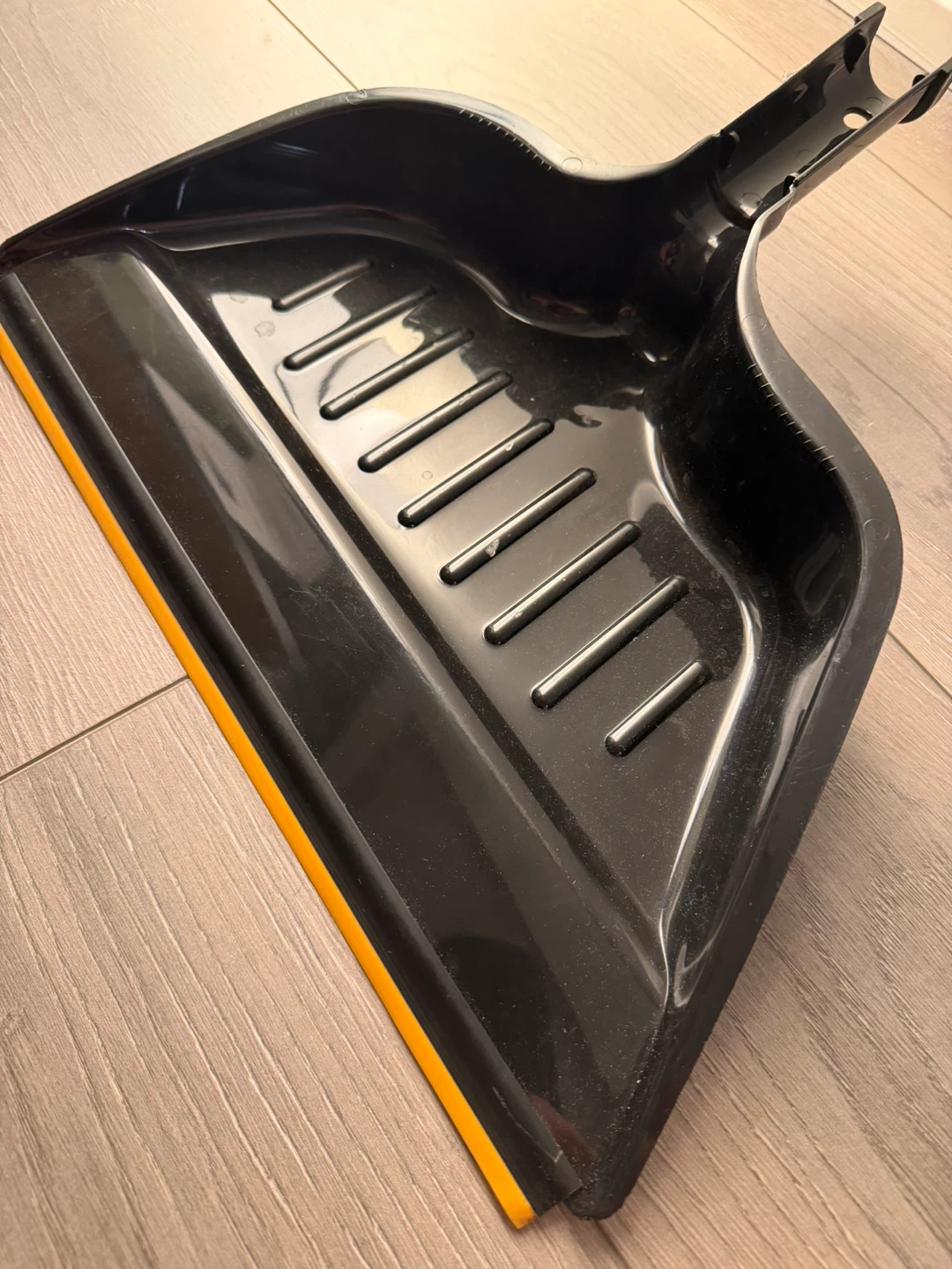 Black Dustpan with Orange Trim