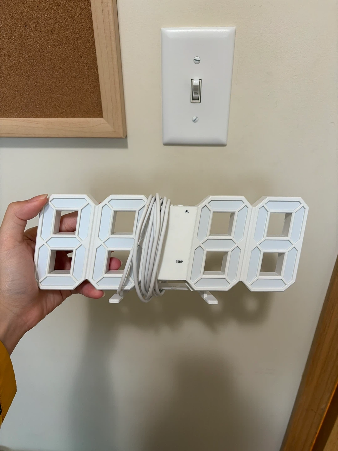 White LED Digital Clock