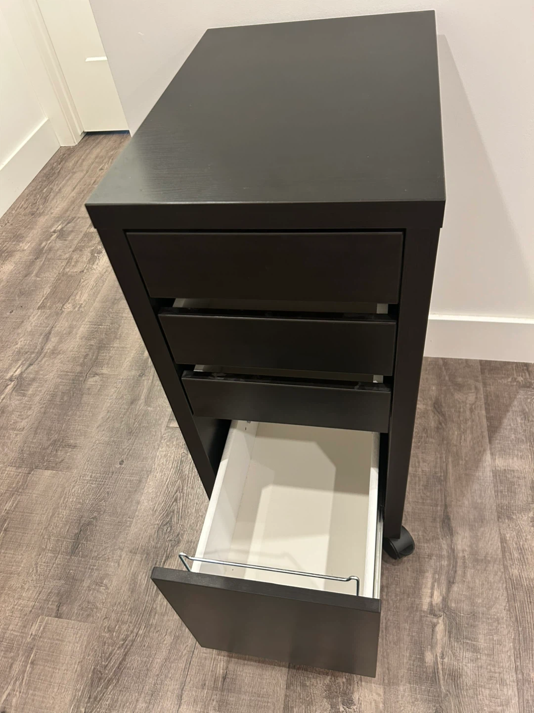 IKEA MICKE drawers black brown on casters - photo 5