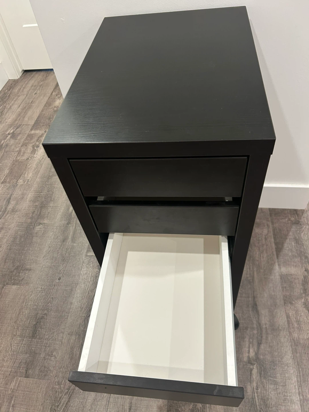 IKEA MICKE drawers black brown on casters - photo 4