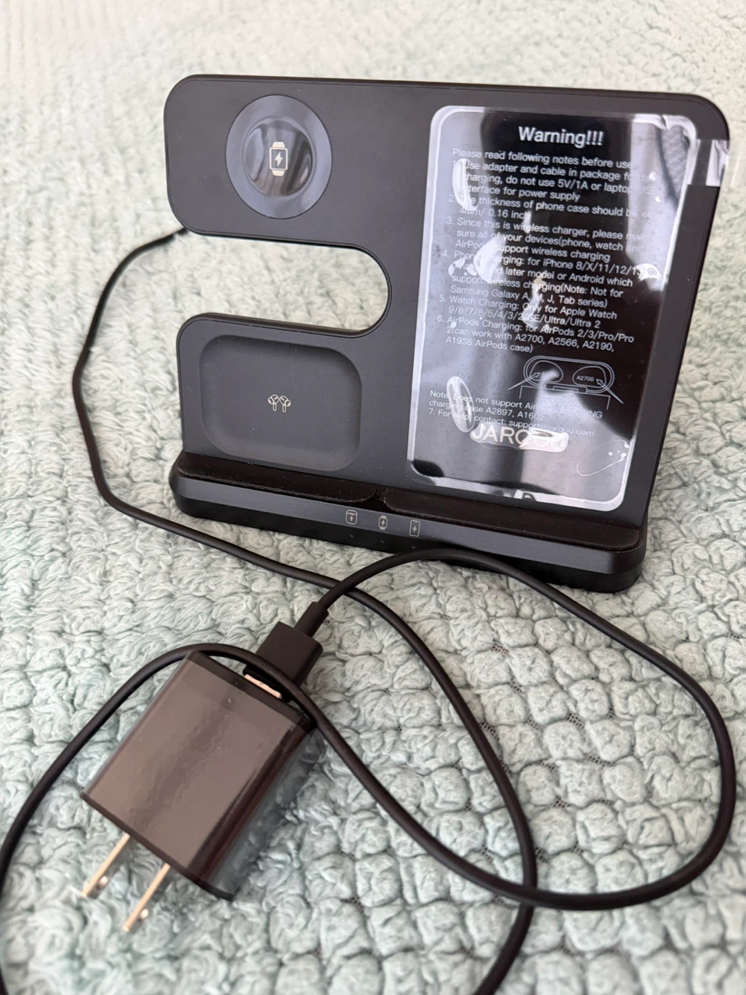 3 in 1 Wireless Charger station for iPhone, AirPods, Apple Watch - photo 3