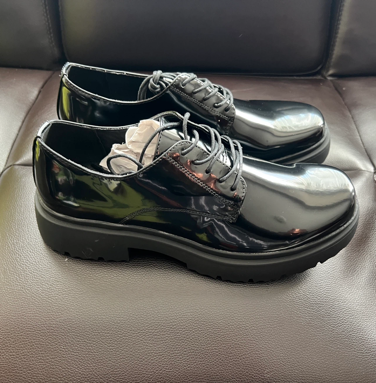 Nova Men Chunky Lace Up Shoes - Black  *BRAND NEW*