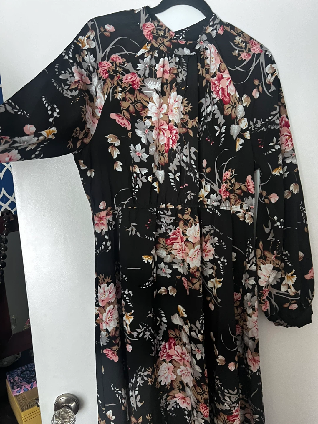 SHEIN Black Floral Maxi Dress XL - photo 2