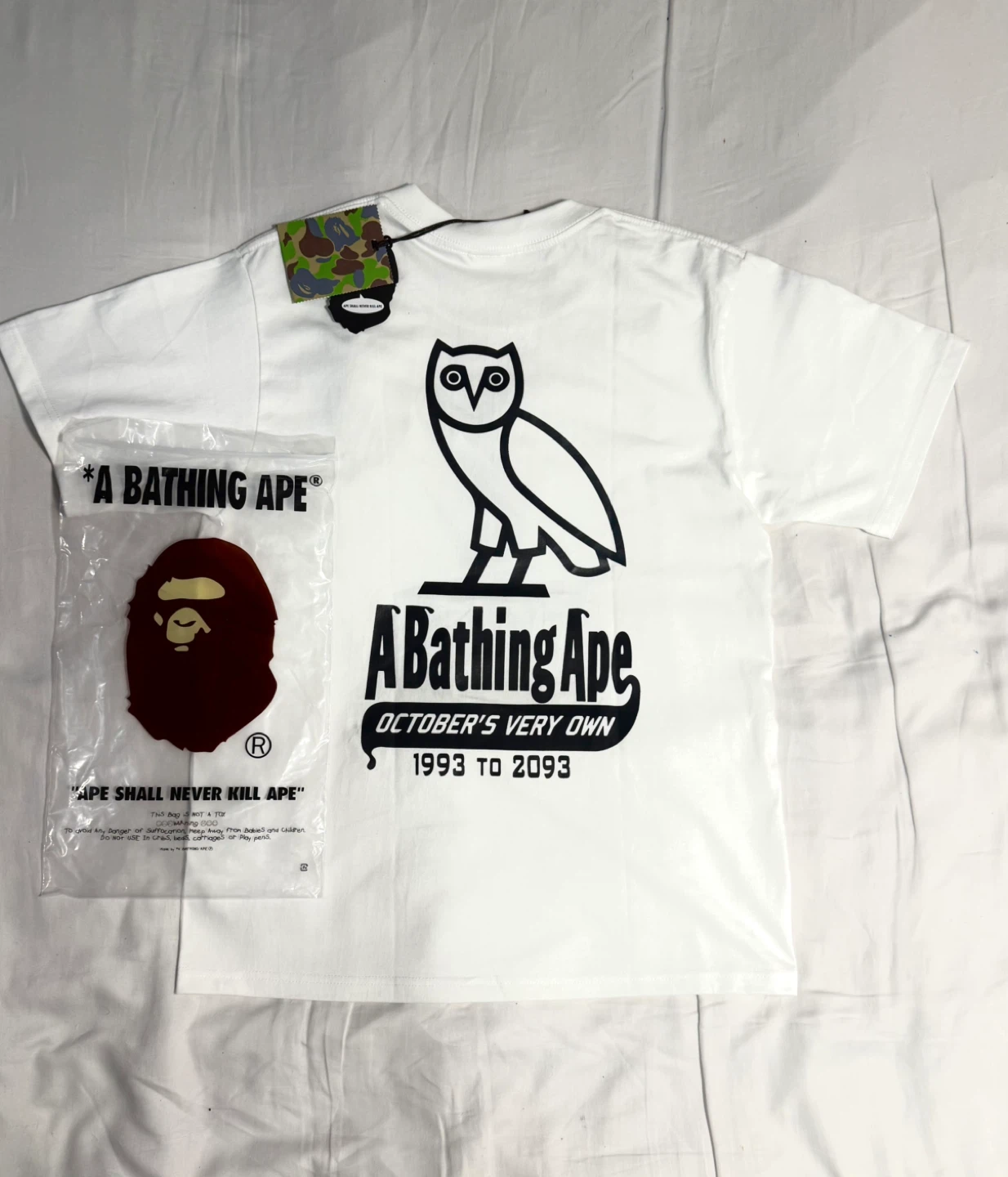 BAPE × OVO Ape Head Tee 🦉 - photo 2