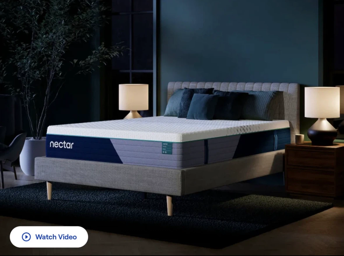Full Size Nectar Queen Mattress + bedframe - photo 2