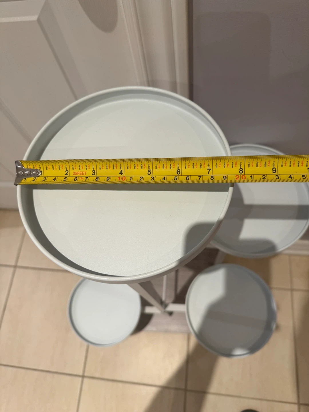 White Metal Plant Stand - photo 5