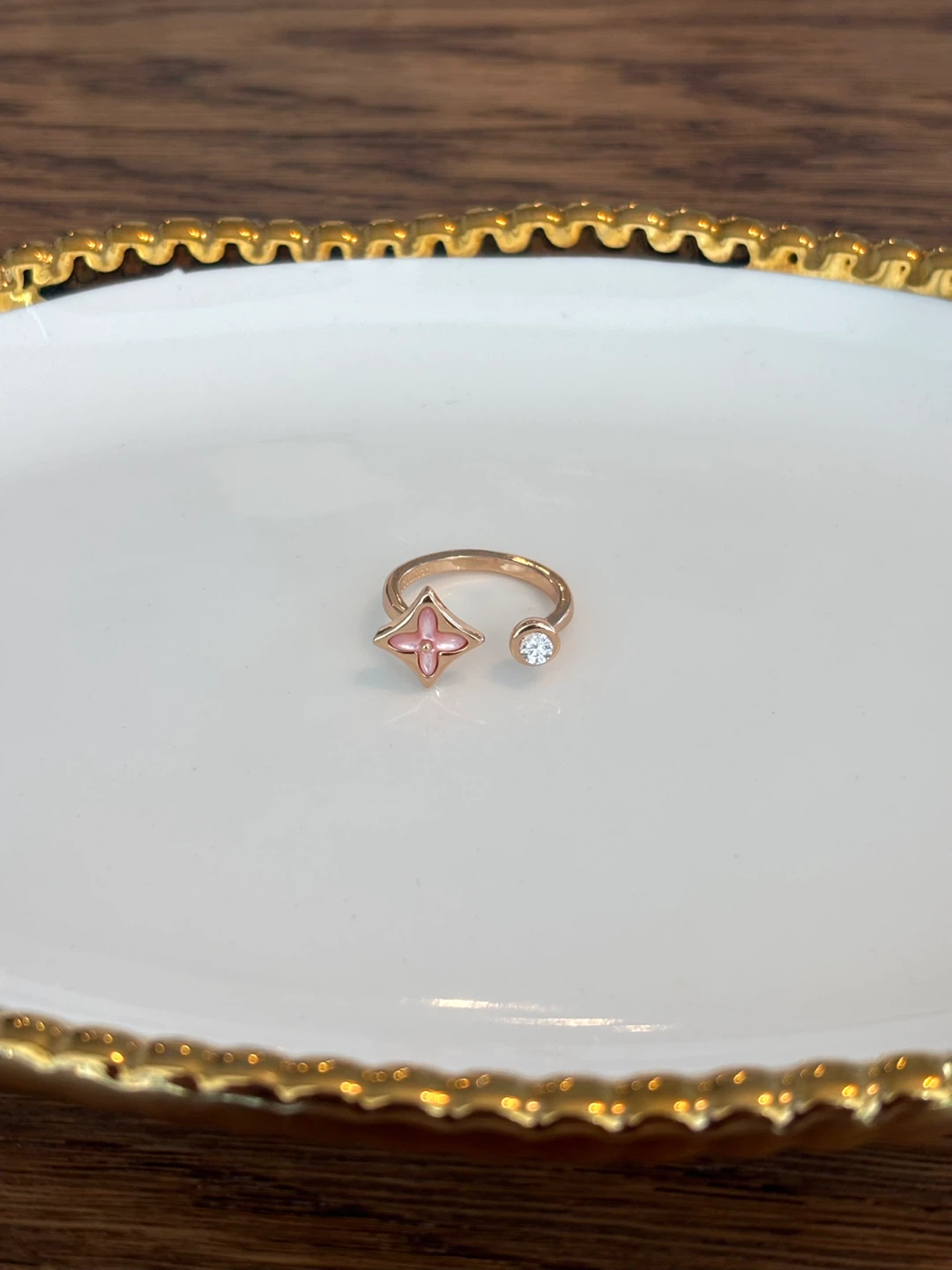 Pink fritillaria ring