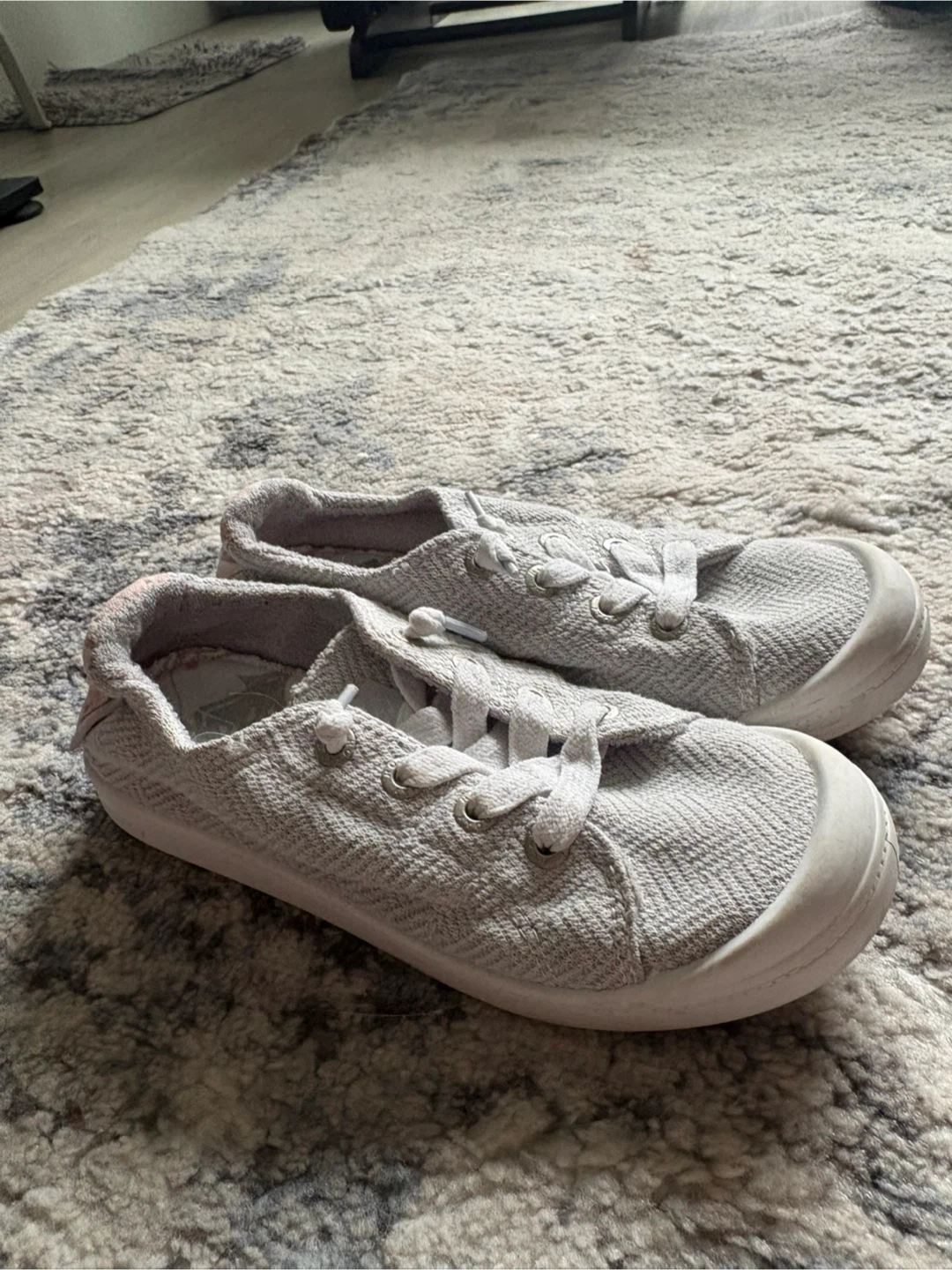 Roxy Grey Slip-On Sneakers