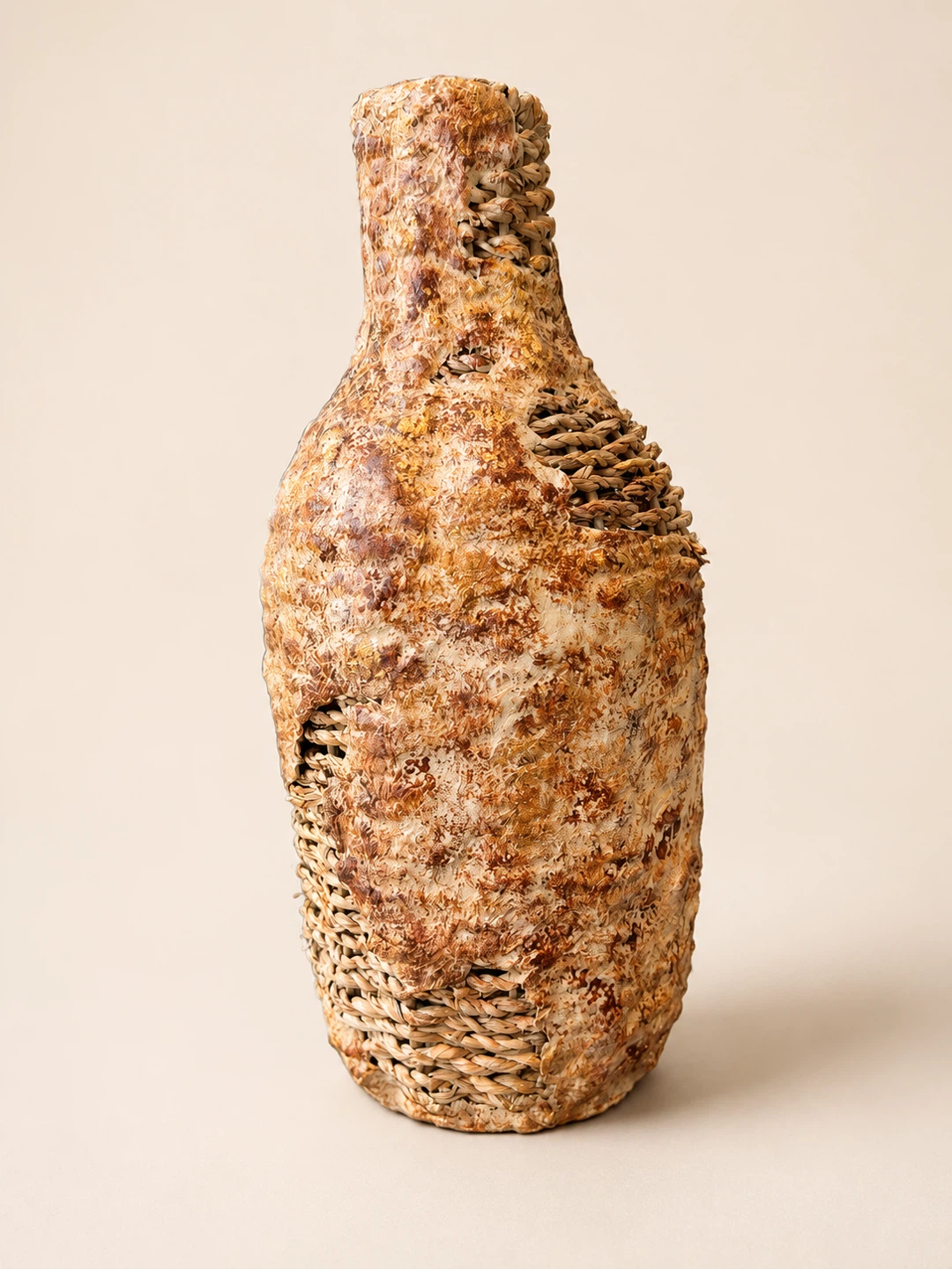 Handmade Textured Woven Bottle Vase - photo 2