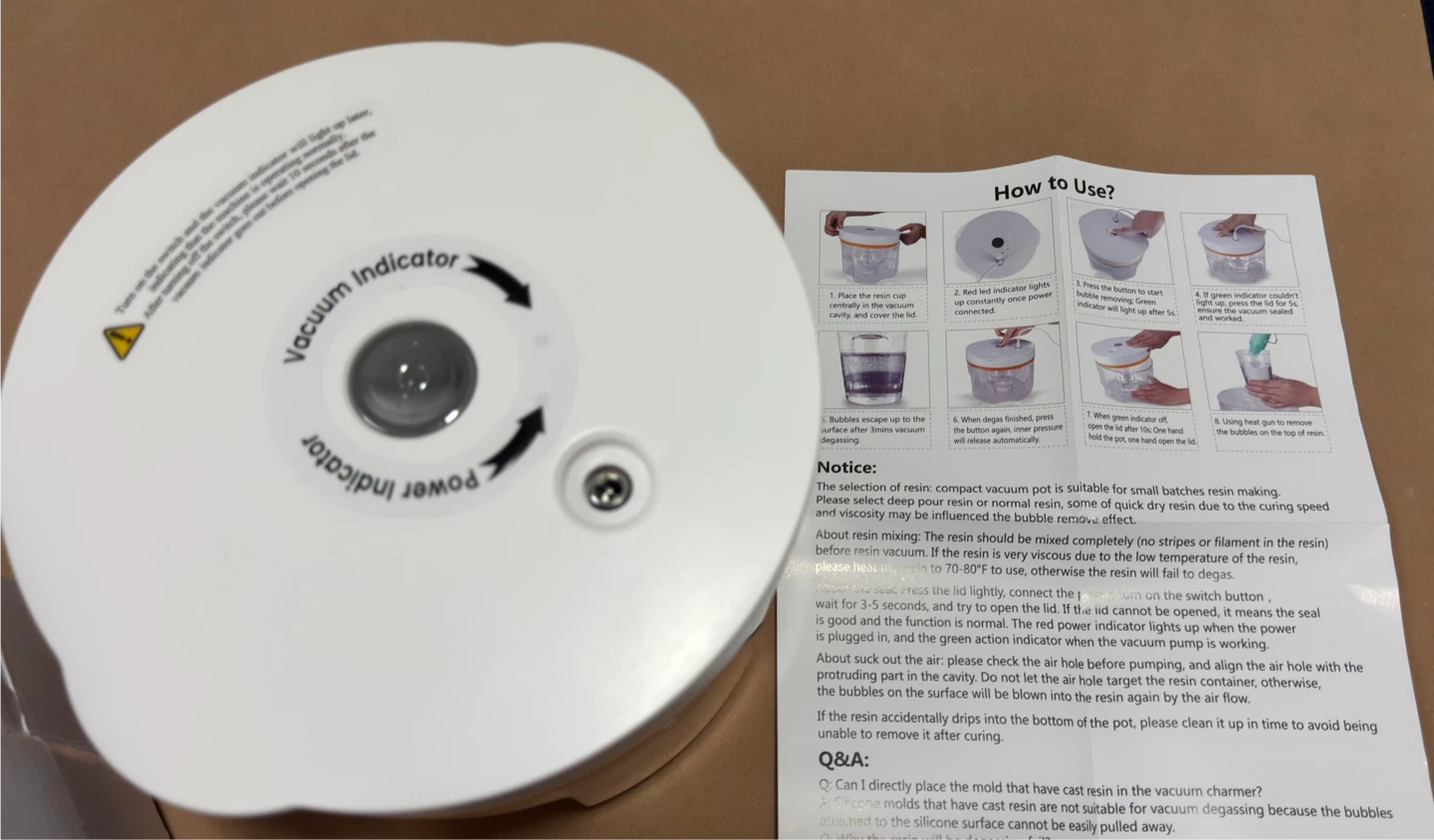 Compact Resin Bubble Remover - 5 Minutes Fast Remove Air Bubbles