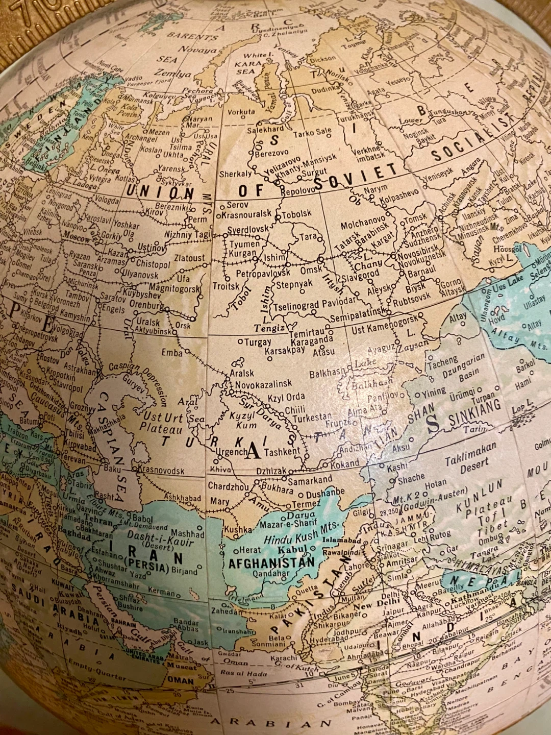 Vintage George F. Cram Company Imperial World Globe - photo 5