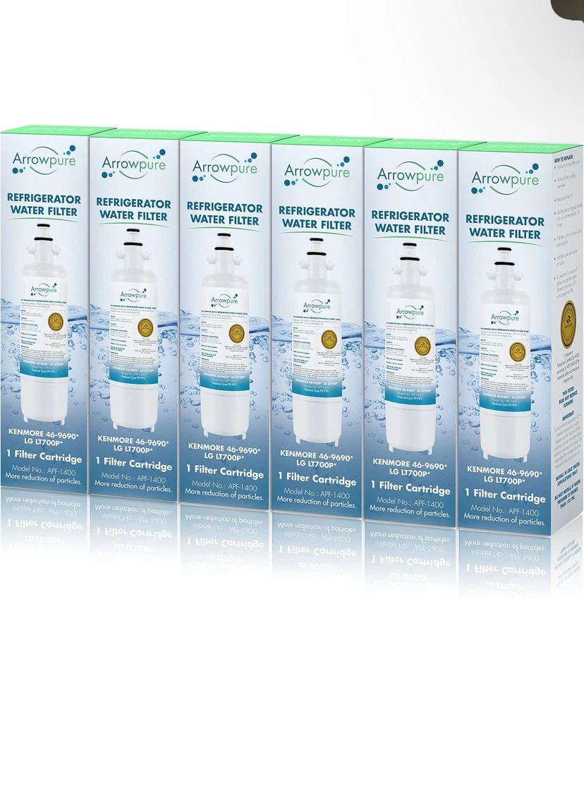 Arrowpure Refrigerator Water Filter 6-Pack
