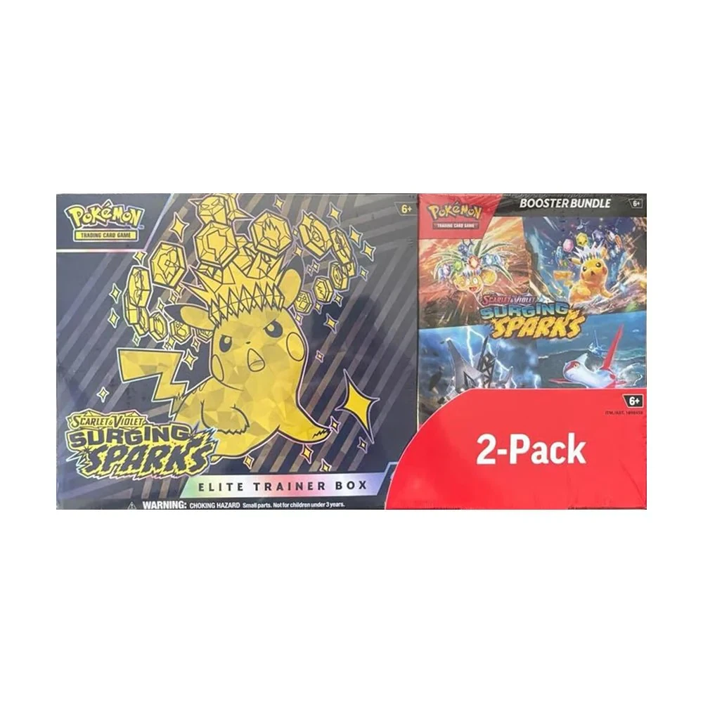 Surging Sparks 2-Pack Trainer Box and Booster Bundle