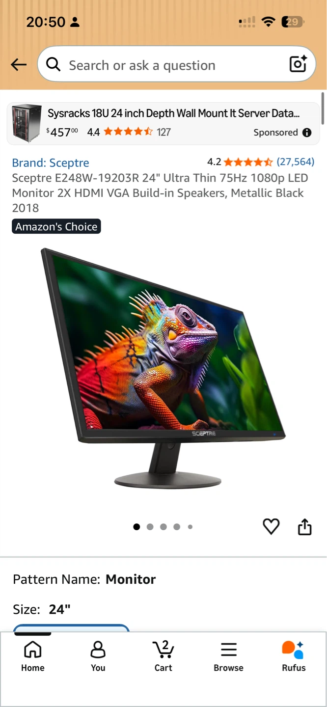 Sceptre 24” 1080p 75Hz Monitor - photo 3