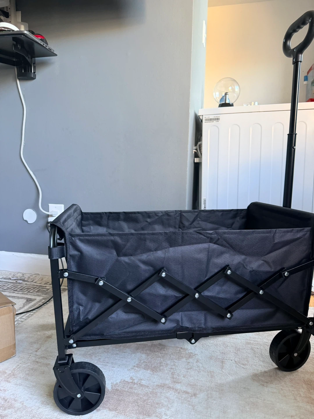 Foldable Wagon - Small Wheel - Black
