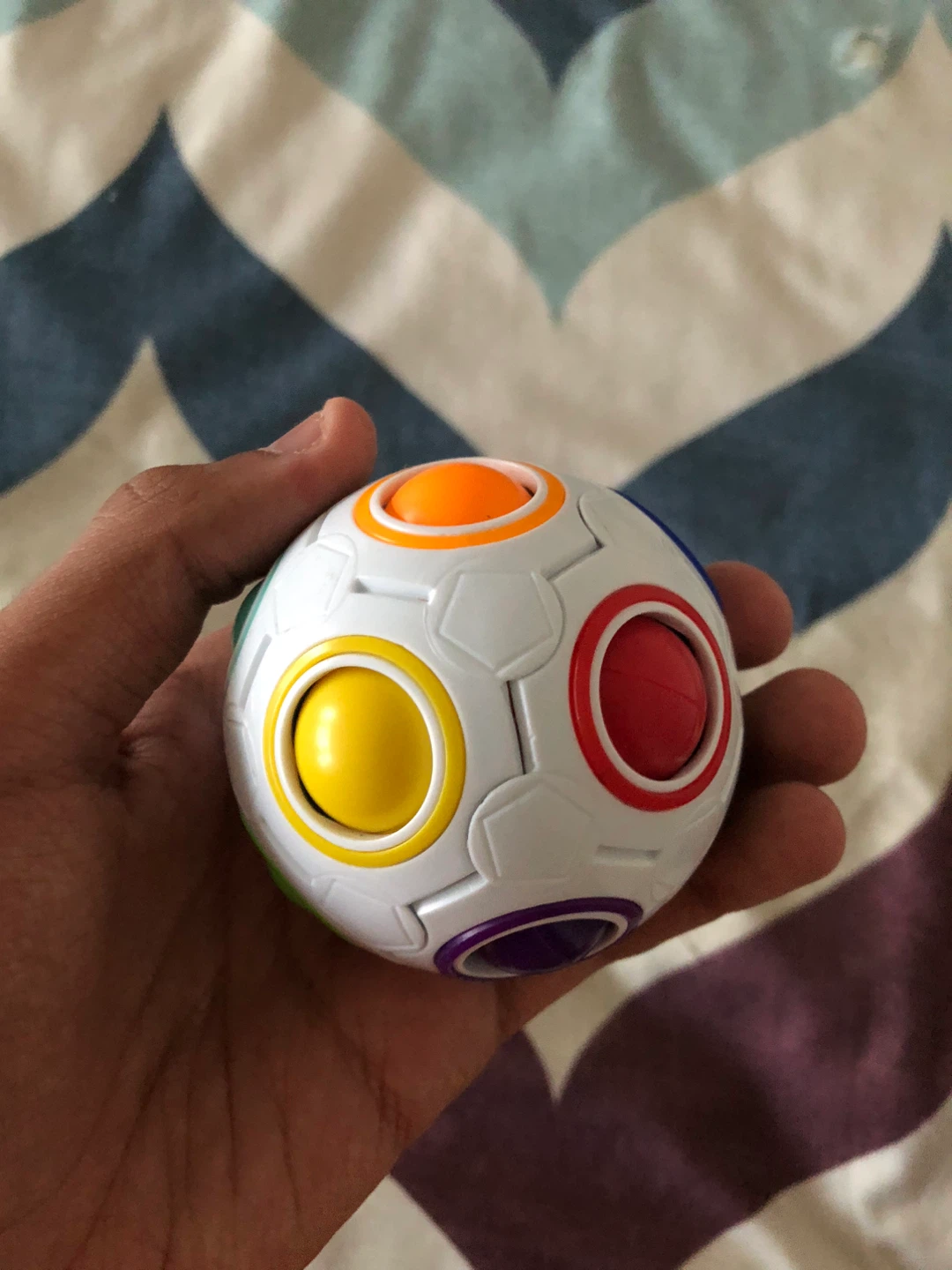 Rainbow Puzzle Ball Fidget Toy - photo 2