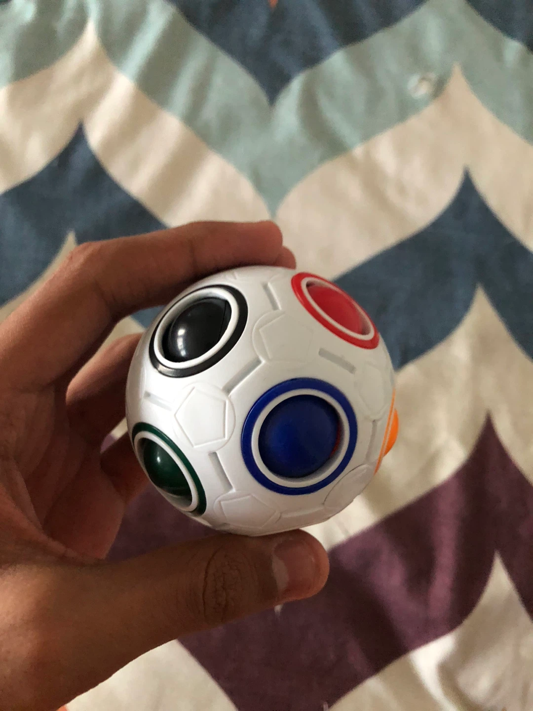 Rainbow Puzzle Ball Fidget Toy - photo 3