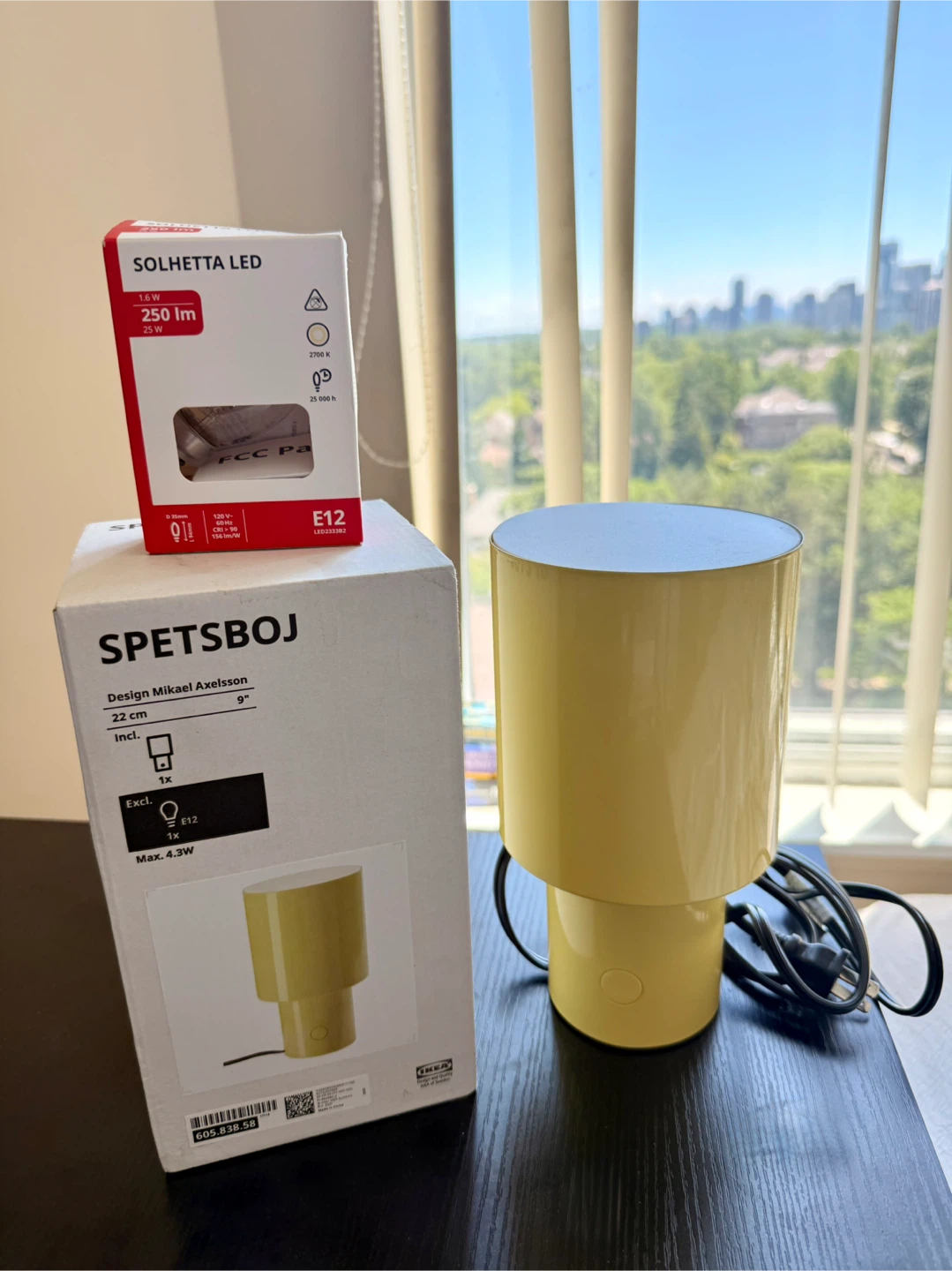 IKEA SPETSBOJ Yellow Table Lamp