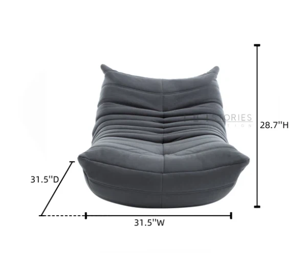Brand New Suede Velvet Sofa Chair in original box - photo 4