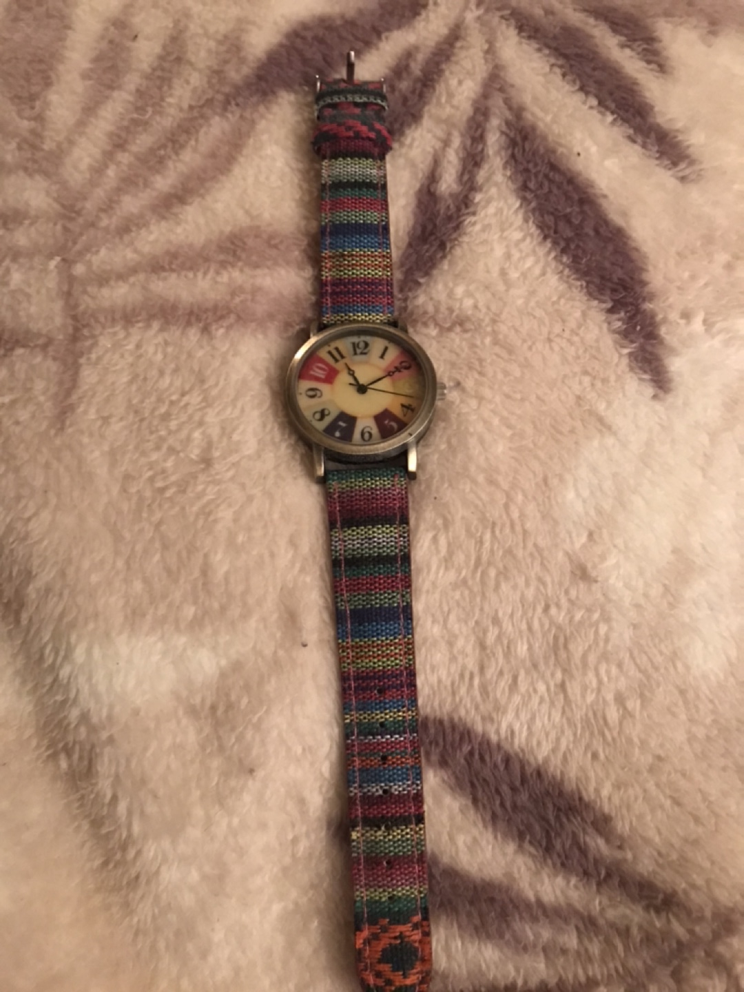Colourful Fabric Strap Watch