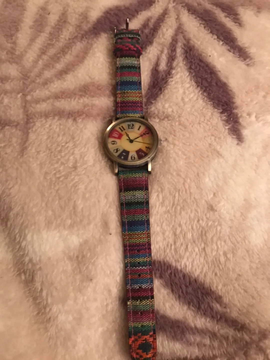 Colourful Fabric Strap Watch